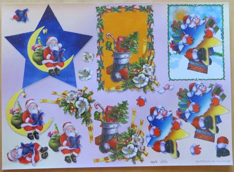 3D Knipvel RELIËF (A4) --- TBZ 539206 --- Kerst / Kerstmis - 0