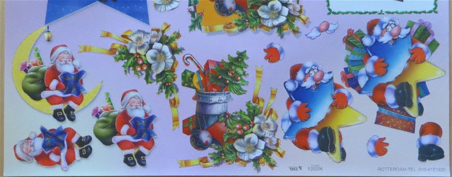 3D Knipvel RELIËF (A4) --- TBZ 539206 --- Kerst / Kerstmis - 2