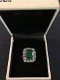 zilveren ring met syntetische smaragd - 0 - Thumbnail