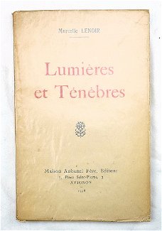 Lumières et Ténèbres 1938 Lenoir - Maison Aubanel Zeldzaam