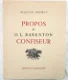 Propos de O.L. Barenton Confiseur 1954 Detoeuf - 1/2500 ex. - 0 - Thumbnail