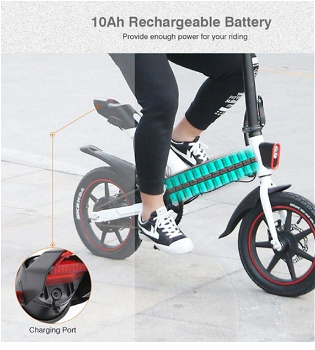 DOHIKER Y1 Folding Electric Bicycle 36V 350W 14 inch 10Ah - 4