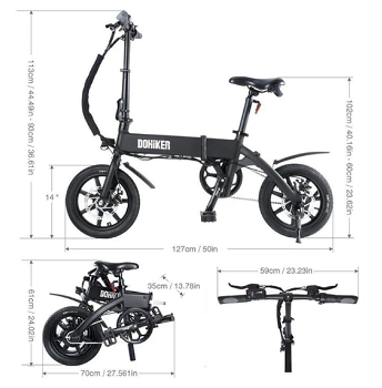 DOHIKER KSB14 Folding Electric Bicycle 36V 250W - 2