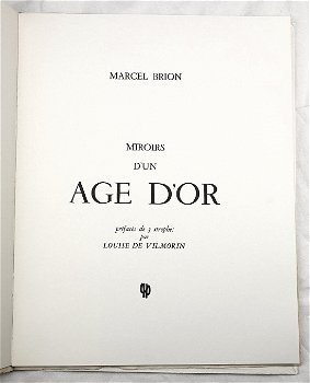 Miroirs d’un Age d’Or 1958 Brion - 1/400 ex Raymond Gid - 1