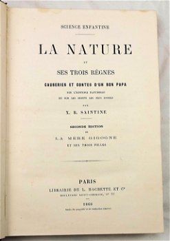 La Nature et ses Trois Règnes 1869 Saintine - Dieren - 2