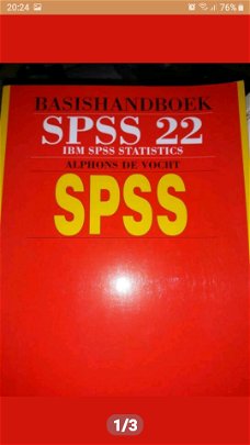 Basisboek SPSS 22 IBM SPSS STATISTICS