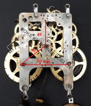 = Pendule uurwerk = Gilbert USA =44155 - 1