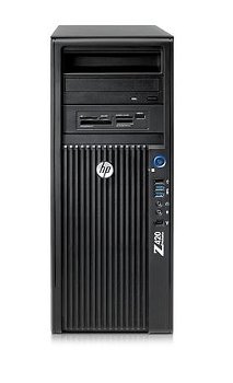 HP Z420 Xeon QC E5-1607 3.00 Ghz, 24GB (6x4GB) DDR3, 256GB SSD, Win 10 Pro - 0