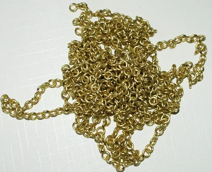 Friese klokketting machinaal gebogen, draaddikte 1,8 mm. 4,12 meter / 6 el. - 0