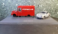 Opel Blitz + Porsche 356 #110 1:43 Schuco