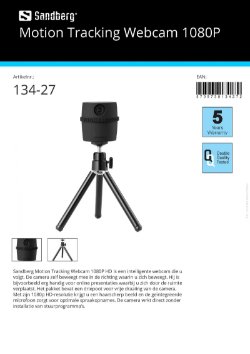 Motion Tracking Webcam 1080P intelligente webcam die u volgt handig voor online presentaties