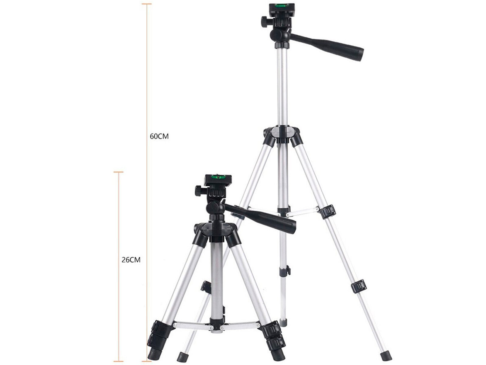 Universal Tripod 26-60 cm Compact en slim opvouwbaar camerastatief voor webcams en digitale camera’s - Afbeelding 5
