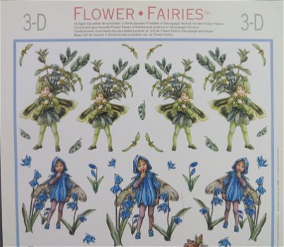 3D Knipvel (A4) FANTASIE --- Flower Fairies 510001 --- Elfen-elfjes / Feeën - 1
