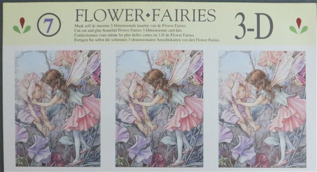 3D Knipvel (A4) FANTASIE --- Flower Fairies 3-DFF7 --- Elfen-elfjes / Feeën - 1