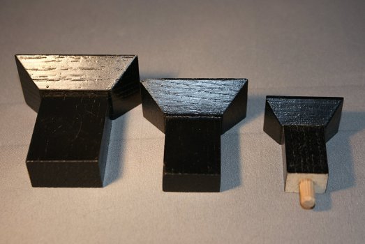 Aluminium beschilderde bazuinen voor beelden van 11 - 15 cm. voor Friese klok. - 7