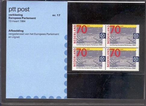 3232 - Nederland postzegelmapje nvphnr. M17 postfris - 0