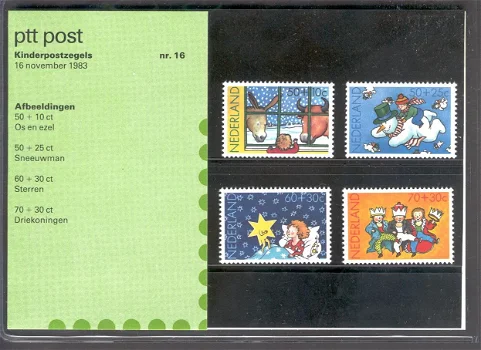 3221 - Nederland postzegelmapje nvphnr. M16 postfris - 0