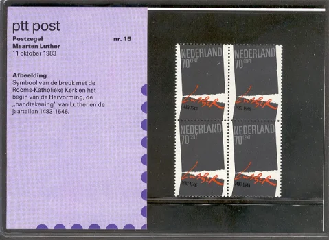 3230 - Nederland postzegelmapje nvphnr. M15 postfris - 0