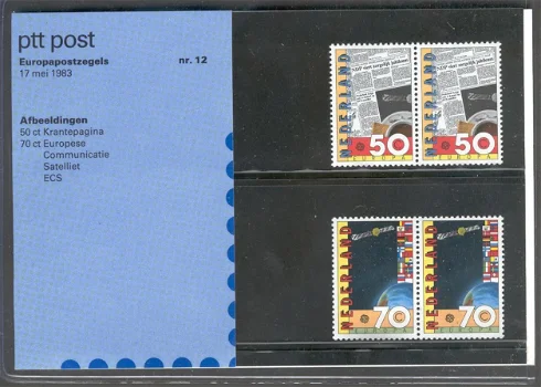 3227 - Nederland postzegelmapje nvphnr. M12 postfris - 0