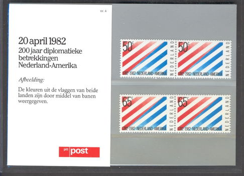 3219 - Nederland postzegelmapje nvphnr. M4 postfris - 0