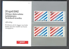 3219 - Nederland postzegelmapje nvphnr. M4 postfris