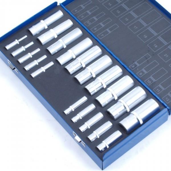 Doppenset 1/4" en 1/2" 1/2-20 Delig Lang - nr. 1
