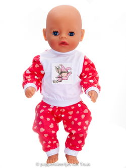 Baby Born Soft 36 cm Hartjes pyjama
