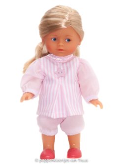 Mini Corolle Rosy 20 cm Jurksetje roze/streep