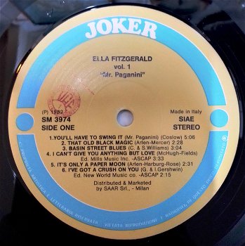 dubbel LP Ella Fitzgerald,zgan,1982, Ital(p),Joker SM/3976/2 - 4