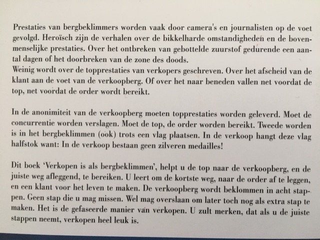 Verkopen is als bergbeklimmen - Bart van Luijk - Afbeelding 2