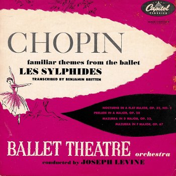 Artiest: Chopin - bekende gedeelten uit ballet Les Sylphides Akant: Prelude in A major-Mazurka in - 0