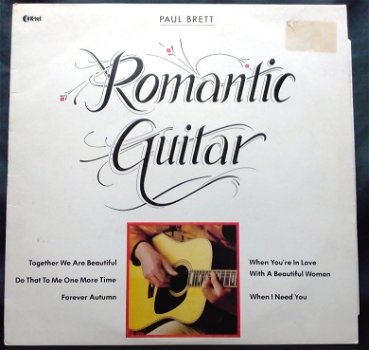 LP Paul Brett,romantische gitaar,zgan,K-Tel ‎– ONE 1079,1980 - 0