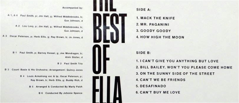 LP Ella Fitzgerald,Best of,MGM/Verve Records-2332 051,1964 - 5