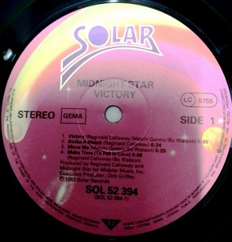 LP Midnight Star,Germany(P)1982,Solar SOL K 52 394, nst - 5