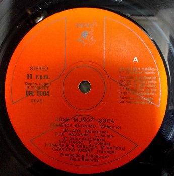 LP José.M. Coca,klass.gitaar.1976, Diplo DRLK 5004,E(p),zgan - 3