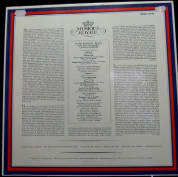 LP barok hofmuziek Friedrich II,Musique Royale-199 004,1964 - 2