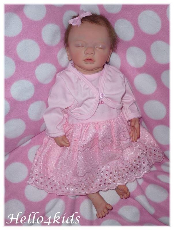 56 baby poncho cape vestje new born voor doop - Afbeelding 4