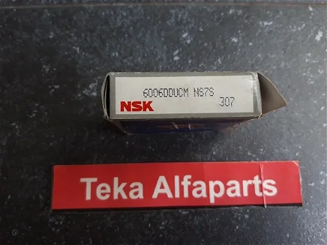 NSK 6006DDUCM NS7S 30x55x13mm Diepgroef Kogellager - 3