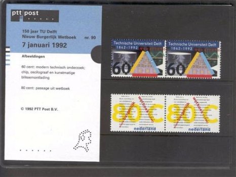 104 - Nederland postzegelmapje nvphnr. M90 postfris - 0