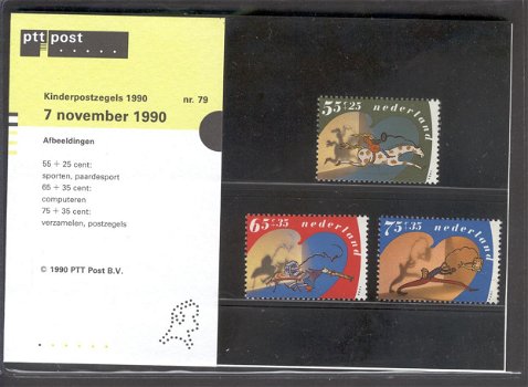 93 - Nederland postzegelmapje nvphnr. M79 postfris - 0