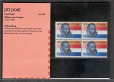 3236 - Nederland postzegelmapje nvphnr. M22 postfris
