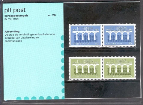 3234 - Nederland postzegelmapje nvphnr. M20 postfris - 0
