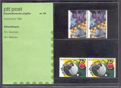 3253 - Nederland postzegelmapje nvphnr. M40 postfris - 0