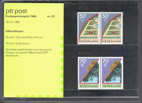 3250 - Nederland postzegelmapje nvphnr. M37 postfris - 0