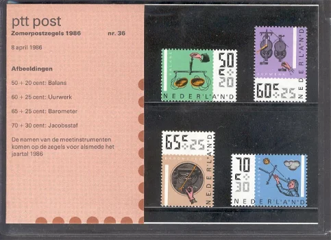 3249 - Nederland postzegelmapje nvphnr. M36 postfris - 0