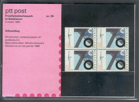 3248 - Nederland postzegelmapje nvphnr. M35 postfris - 0