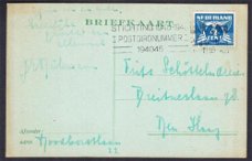 466 - Nederland briefkaart Amersfoort uit 1945