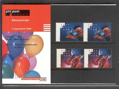 416 - Nederland postzegelmapje nvphnr. M158 postfris - 0
