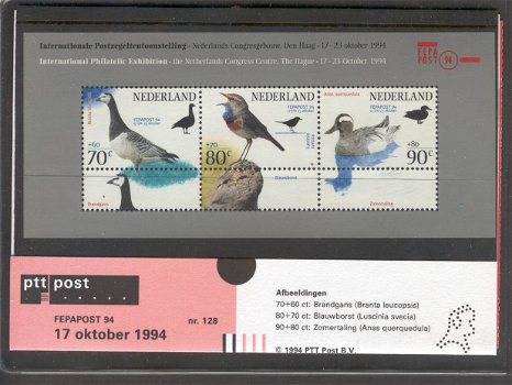 170 - Nederland postzegelmapje nvphnr. M128 postfris - 0