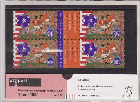 138 - Nederland postzegelmapje nvphnr. M124 postfris - 0